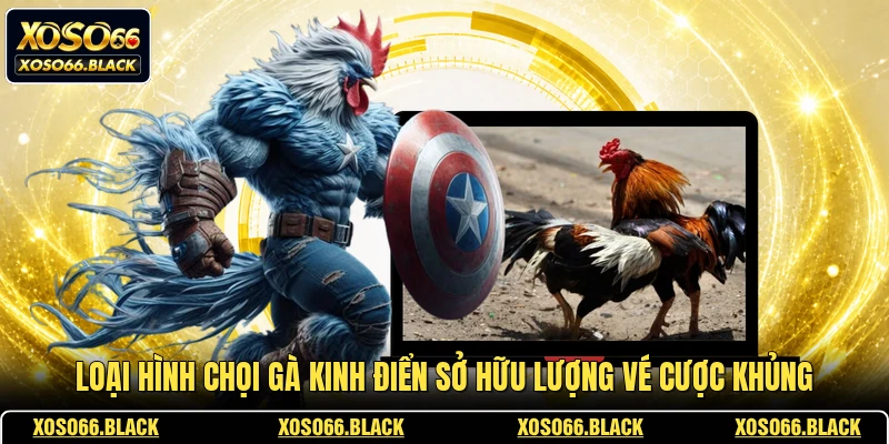 Loại hình chọi gà kinh điển sở hữu lượng vé cược khủng